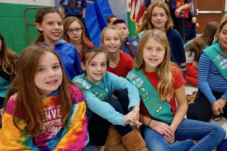 <p>AGS Girl Scouts came in uniform.</p>
